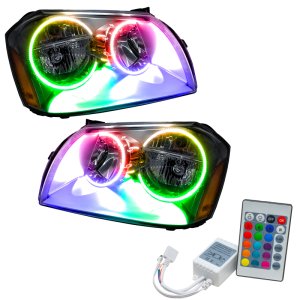 Dodge Magnum Headlight Assemblies - ORACLE Lighting - ColorSHIFT w/ Simple Controller - Chrome - `05-`07